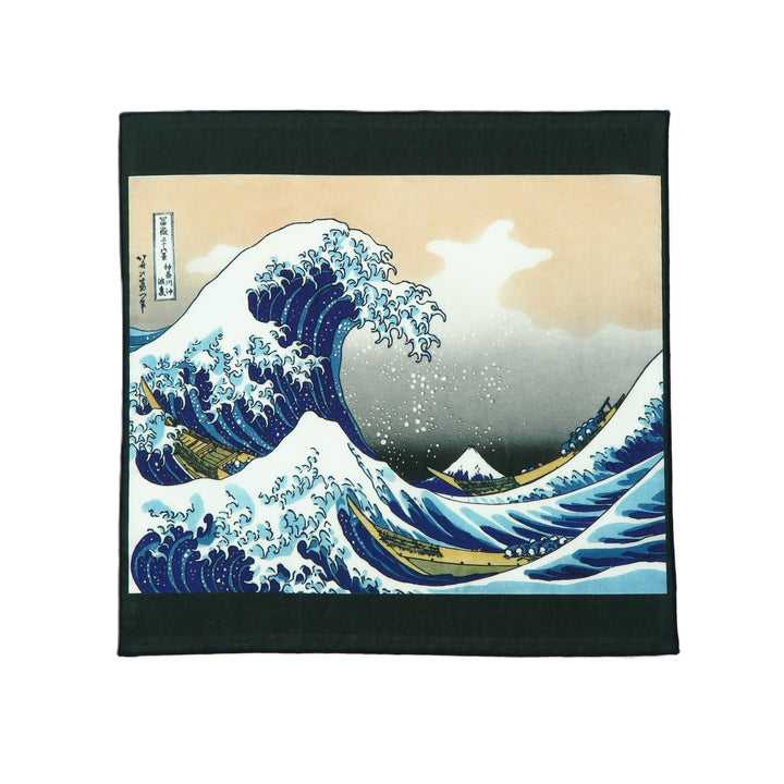 5th image: Ukiyo-e Japanese Art Handkerchief - Ukiyo-e Hokusai Katsushika , Multicolor | 1000-3002