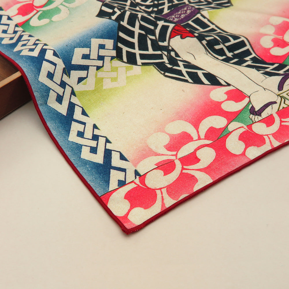 2nd image: Ukiyo-e Japanese Art Handkerchief - Ukiyo-e Kunisada Utagawa , Multicolor | 1000-3006