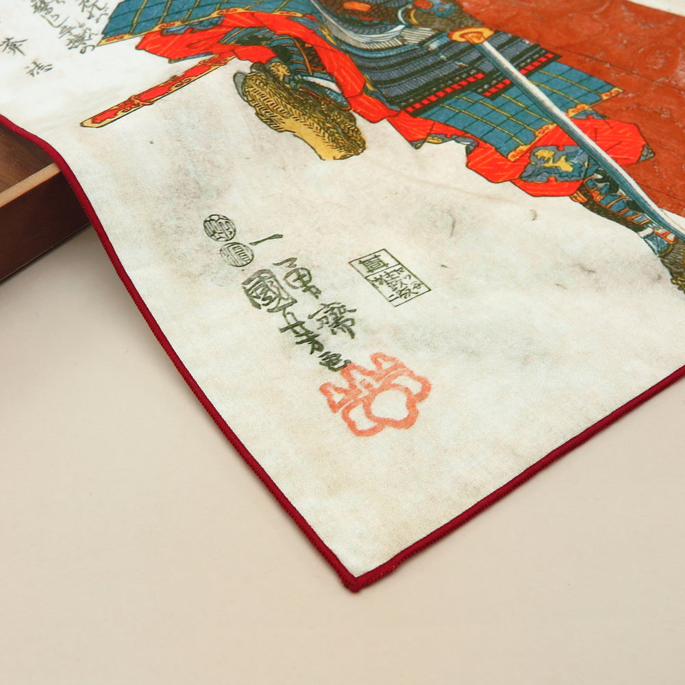 2nd image: Ukiyo-e Japanese Art Handkerchief - Ukiyo-e Kuniyoshi Utagawa , Multicolor | 1000-3010