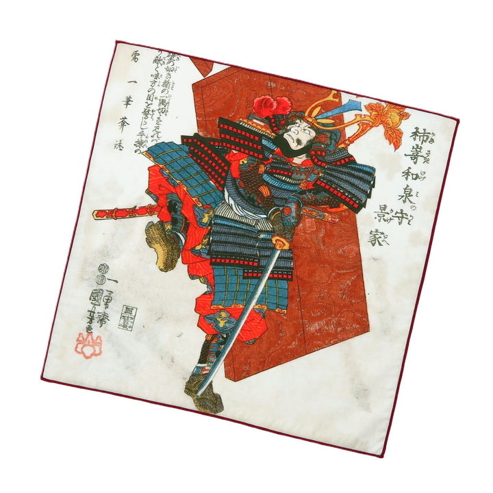 4th image: Ukiyo-e Japanese Art Handkerchief - Ukiyo-e Kuniyoshi Utagawa , Multicolor | 1000-3010