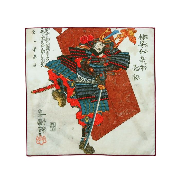 5th image: Ukiyo-e Japanese Art Handkerchief - Ukiyo-e Kuniyoshi Utagawa , Multicolor | 1000-3010