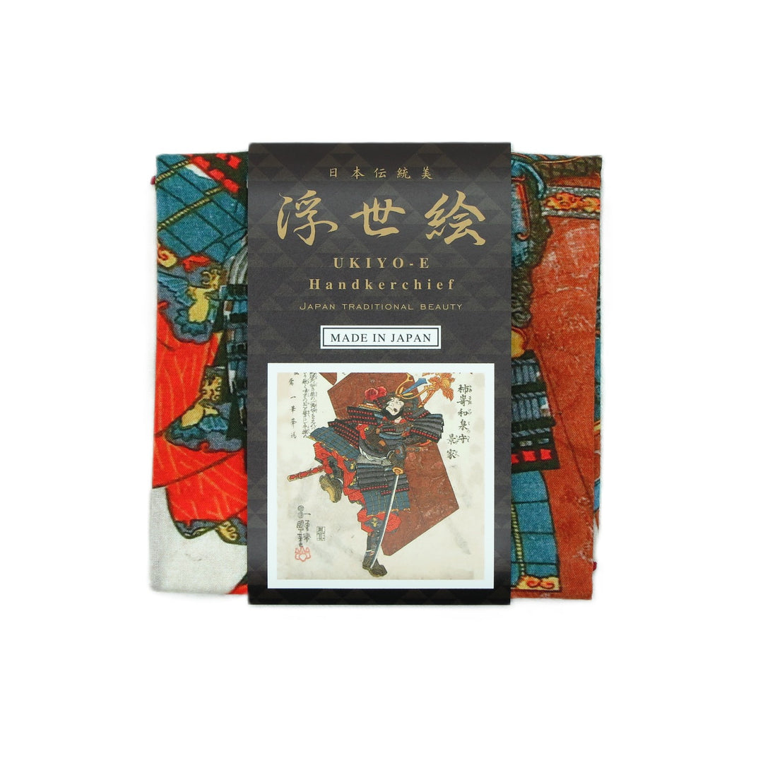 6th image: Ukiyo-e Japanese Art Handkerchief - Ukiyo-e Kuniyoshi Utagawa , Multicolor | 1000-3010