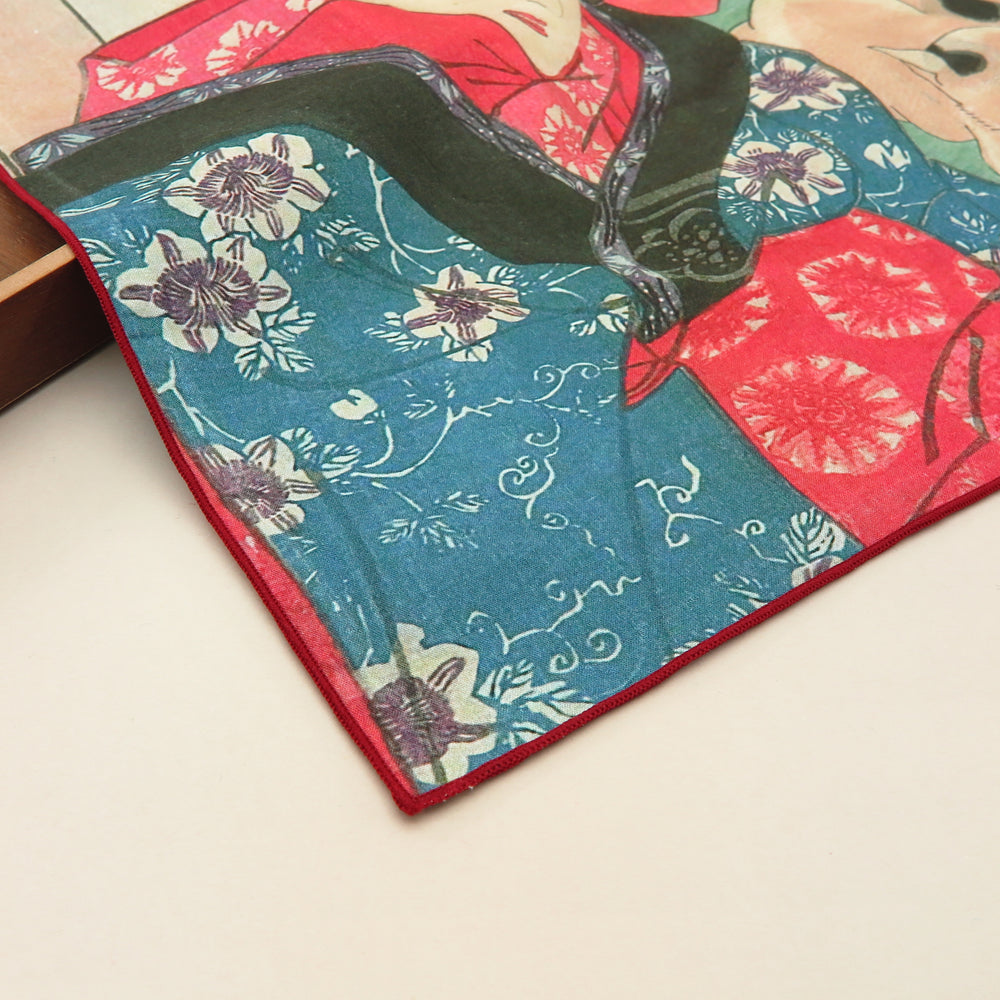 2nd image: Ukiyo-e Japanese Art Handkerchief - Ukiyo-e Kuniyoshi Utagawa , Multicolor | 1000-3017