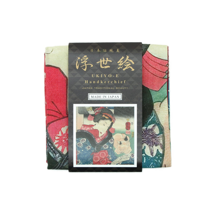 6th image: Ukiyo-e Japanese Art Handkerchief - Ukiyo-e Kuniyoshi Utagawa , Multicolor | 1000-3017