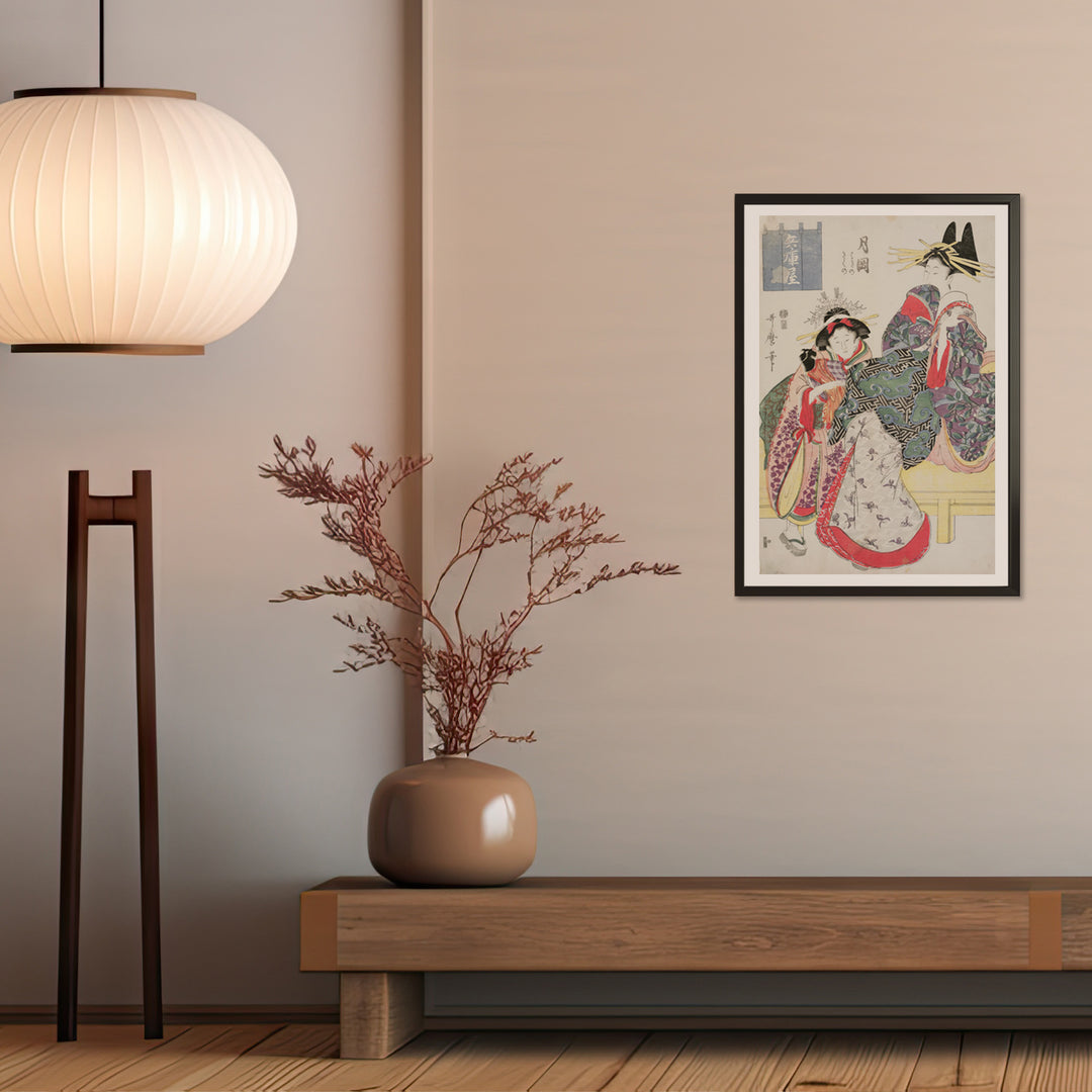 4th image: Japanese Ukiyo-e Art Poster Ukiyo-e Giclée - Kitagawa Utamaro , - | 50426-001