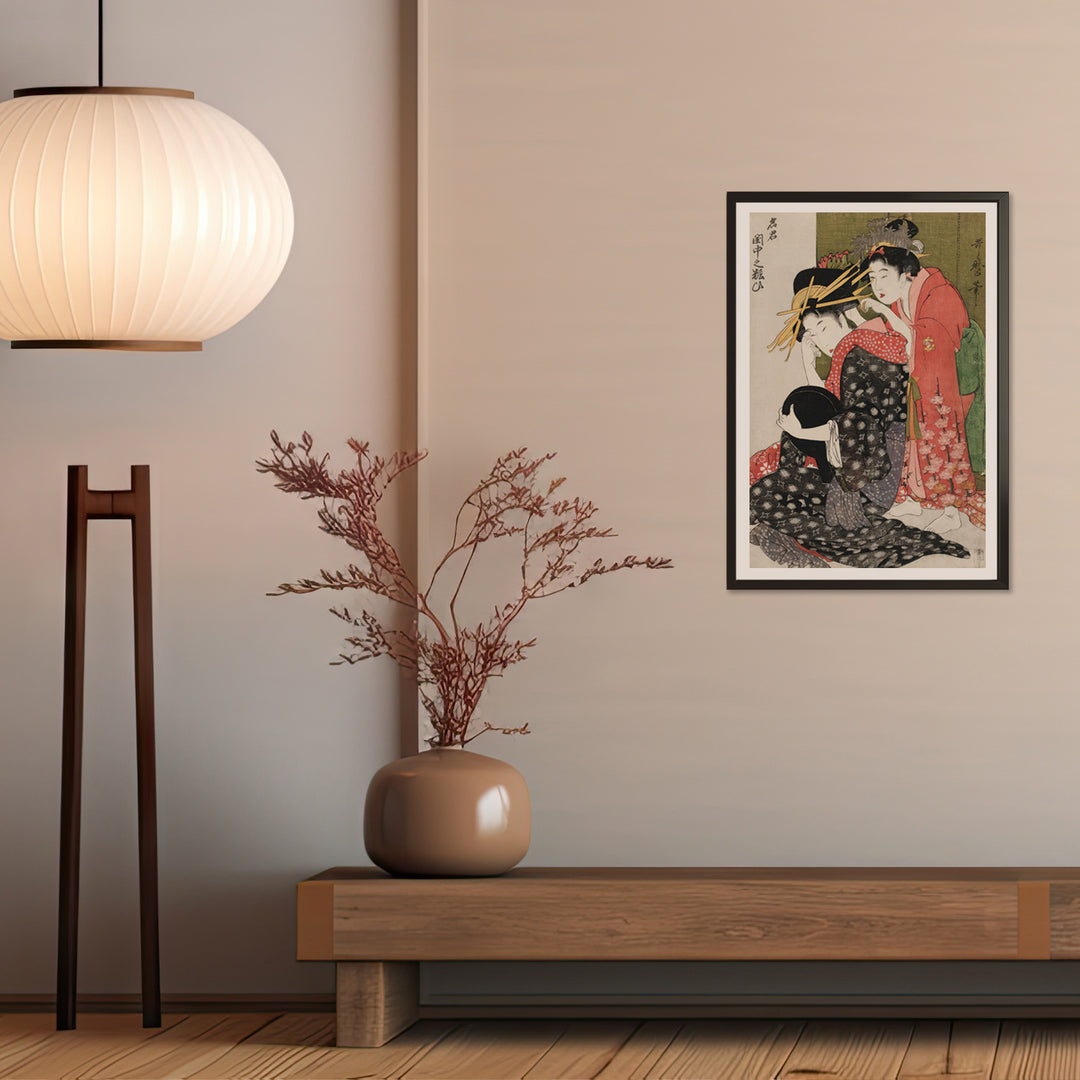 4th image: Japanese Ukiyo-e Art Poster Ukiyo-e Giclée - Kitagawa Utamaro , - | 50427-001
