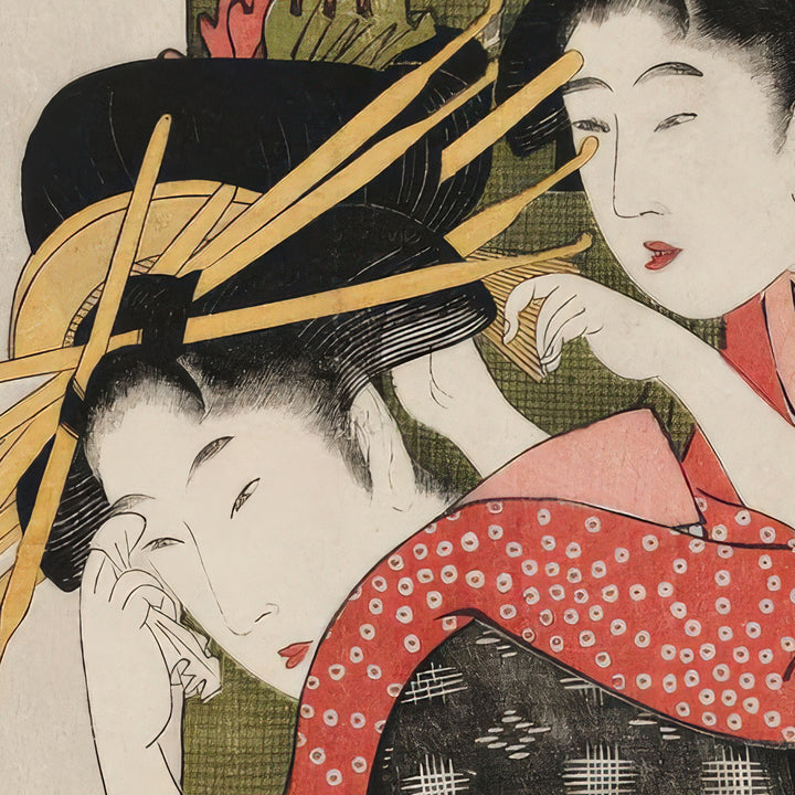 5th image: Japanese Ukiyo-e Art Poster Ukiyo-e Giclée - Kitagawa Utamaro , - | 50427-001