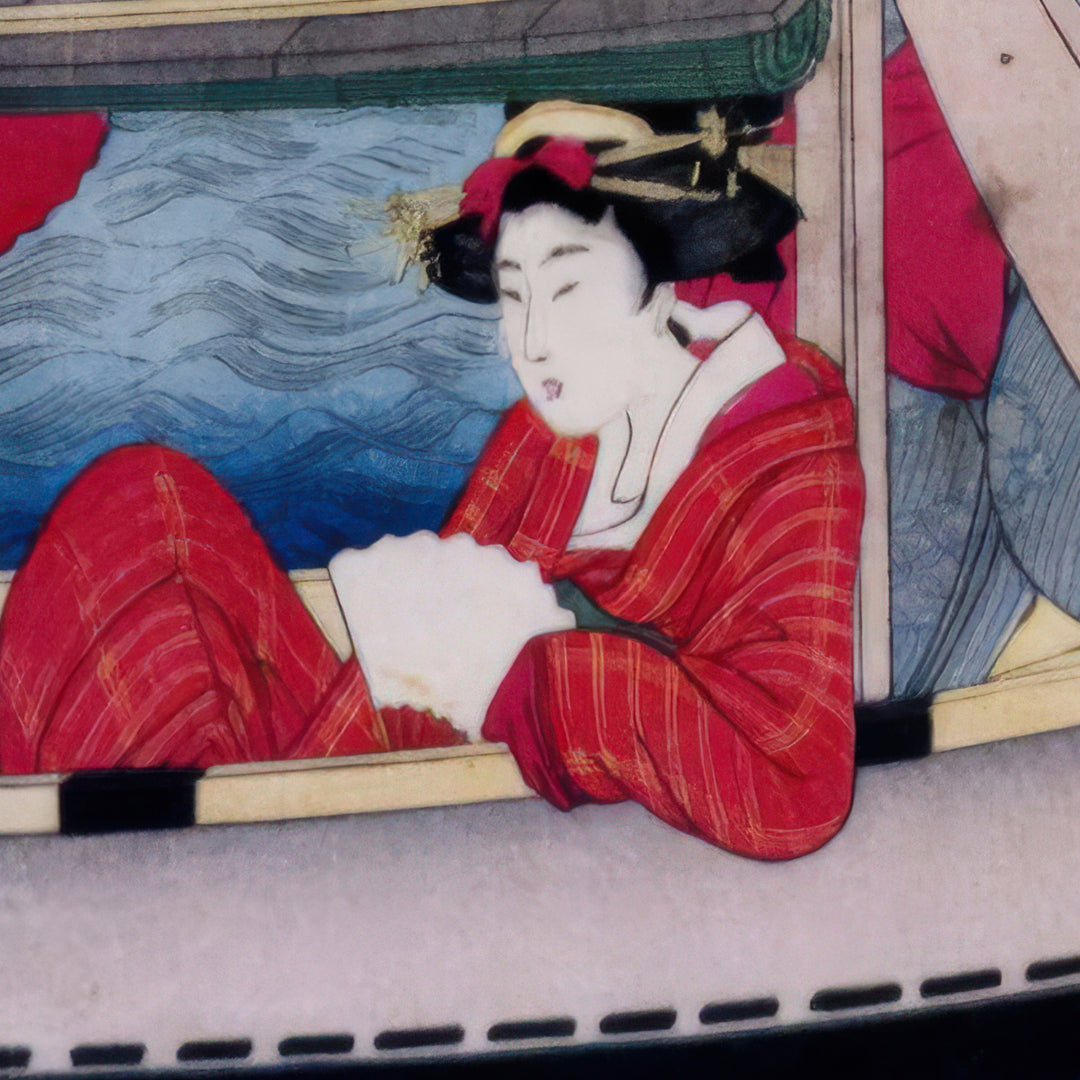 5th image: Japanese Ukiyo-e Art Poster Ukiyo-e Giclée - Kitagawa Utamaro , - | 50429-001