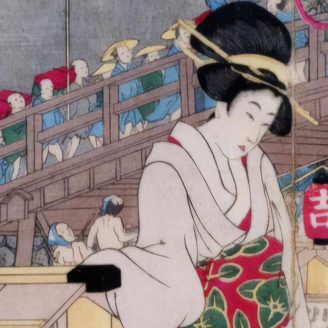 6th image: Japanese Ukiyo-e Art Poster Ukiyo-e Giclée - Kitagawa Utamaro , - | 50429-001