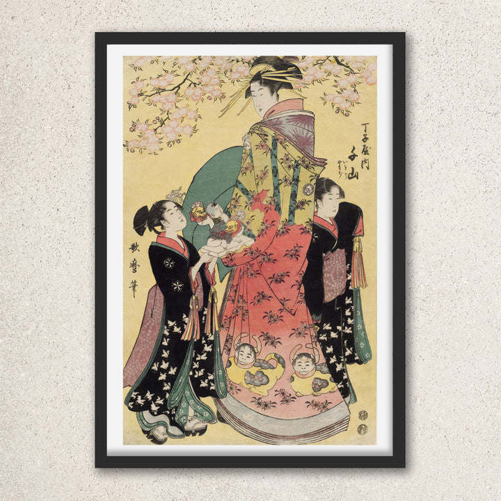 Main image: Japanese Ukiyo-e Art Poster Ukiyo-e Giclée - Kitagawa Utamaro , - | 50431-001
