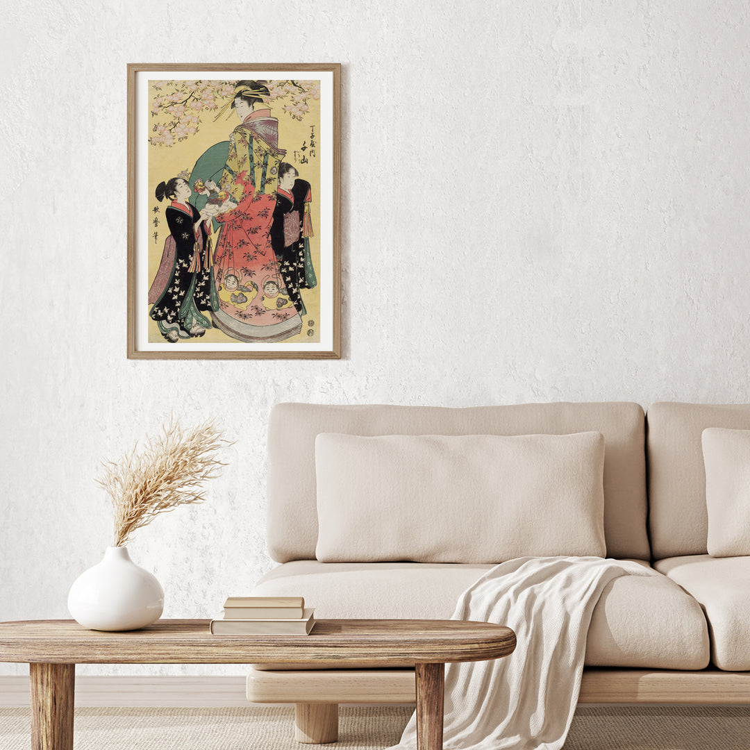 3nd image: Japanese Ukiyo-e Art Poster Ukiyo-e Giclée - Kitagawa Utamaro , - | 50431-001