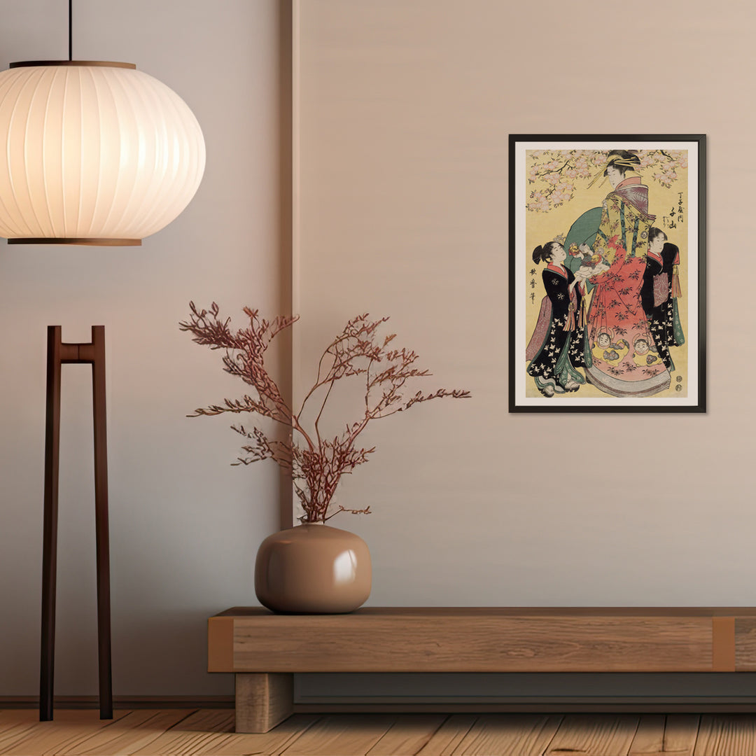 4th image: Japanese Ukiyo-e Art Poster Ukiyo-e Giclée - Kitagawa Utamaro , - | 50431-001
