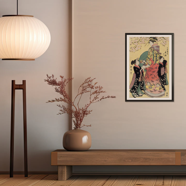 4th image: Japanese Ukiyo-e Art Poster Ukiyo-e Giclée - Kitagawa Utamaro , - | 50431-001