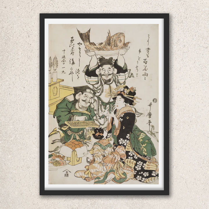 Main image: Japanese Ukiyo-e Art Poster Ukiyo-e Giclée - Kitagawa Utamaro , - | 50434-001