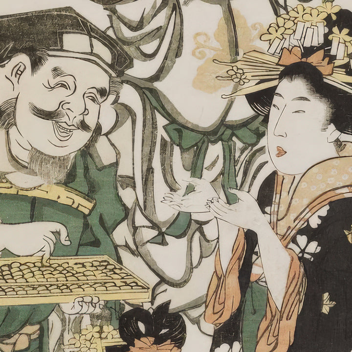 6th image: Japanese Ukiyo-e Art Poster Ukiyo-e Giclée - Kitagawa Utamaro , - | 50434-001