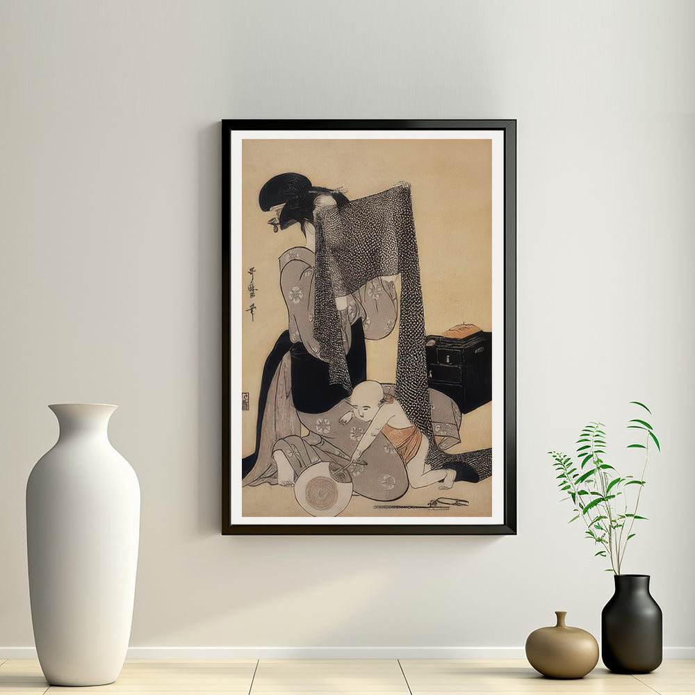 2nd image: Japanese Ukiyo-e Art Poster Ukiyo-e Giclée - Kitagawa Utamaro , - | 50442-001