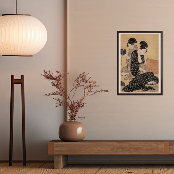 4th image: Japanese Ukiyo-e Art Poster Ukiyo-e Giclée - Kitagawa Utamaro , - | 50443-001