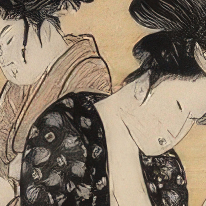 5th image: Japanese Ukiyo-e Art Poster Ukiyo-e Giclée - Kitagawa Utamaro , - | 50443-001