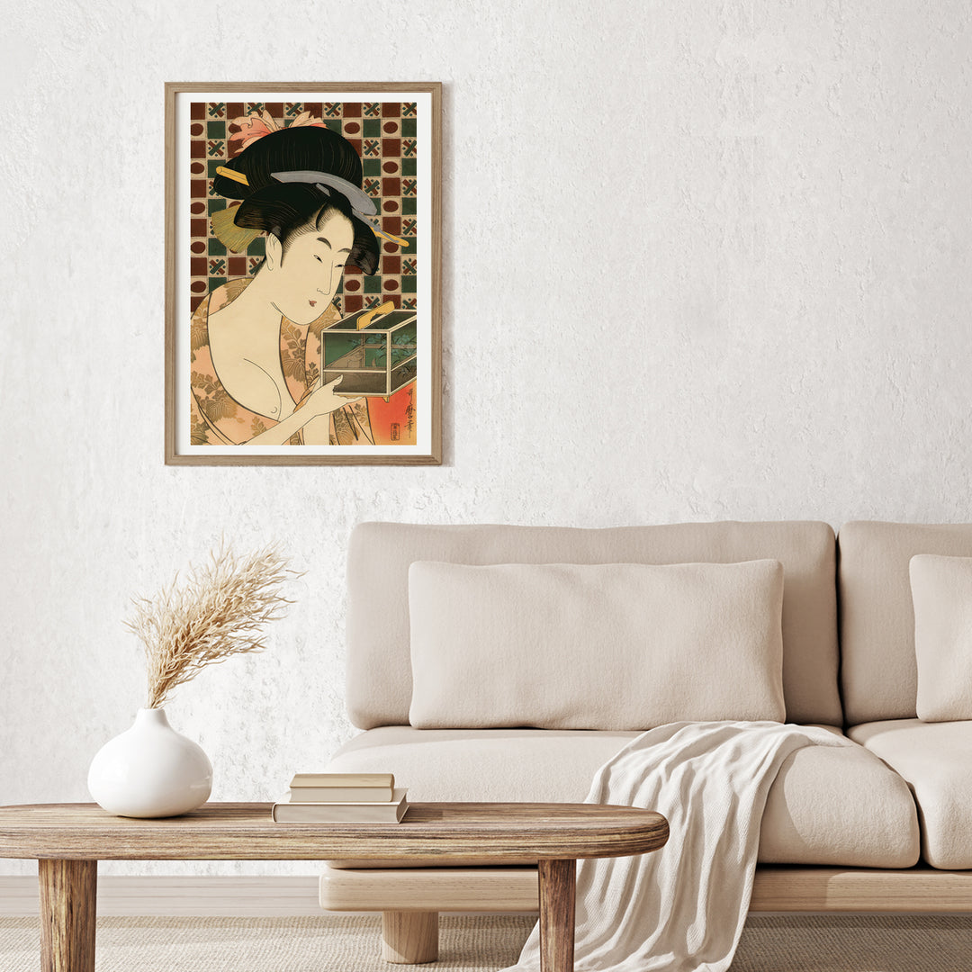 3nd image: Japanese Ukiyo-e Art Poster Ukiyo-e Giclée - Kitagawa Utamaro , - | 50447-001