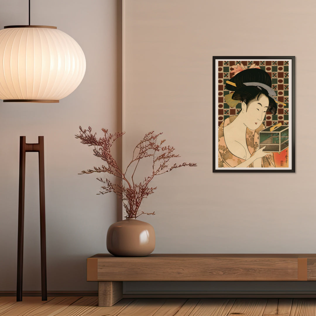 4th image: Japanese Ukiyo-e Art Poster Ukiyo-e Giclée - Kitagawa Utamaro , - | 50447-001