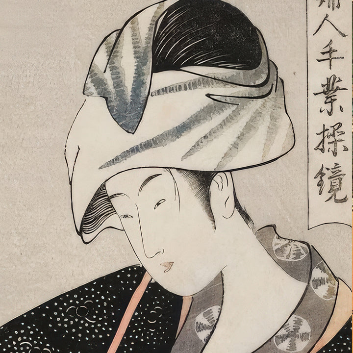 5th image: Japanese Ukiyo-e Art Poster Ukiyo-e Giclée - Kitagawa Utamaro , - | 50448-001