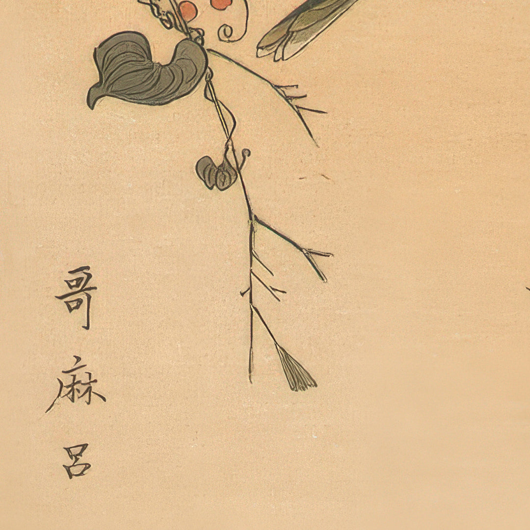 6th image: Japanese Ukiyo-e Art Poster Ukiyo-e Giclée - Kitagawa Utamaro , - | 50450-001