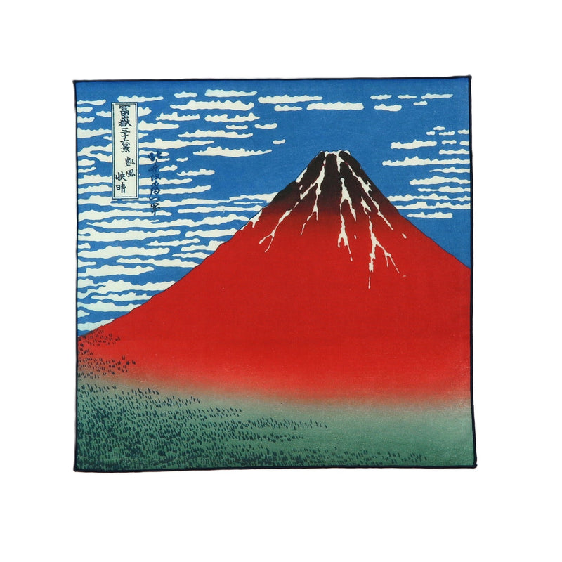 5th image: Ukiyo-e Japanese Art Handkerchief - Ukiyo-e Hokusai Katsushika , Multicolor | 1000-3009