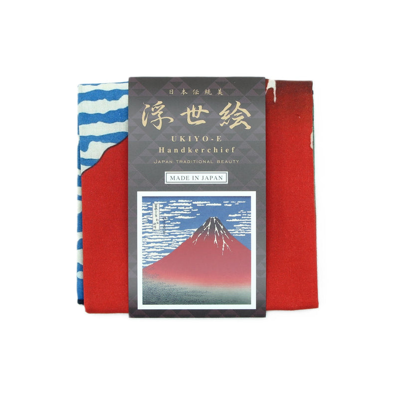 6th image: Ukiyo-e Japanese Art Handkerchief - Ukiyo-e Hokusai Katsushika , Multicolor | 1000-3009