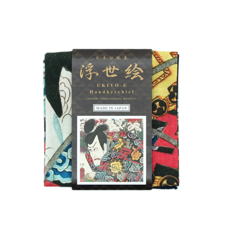 6th image: Ukiyo-e Japanese Art Handkerchief - Ukiyo-e Kuniyoshi Utagawa , Multicolor | 1000-3012