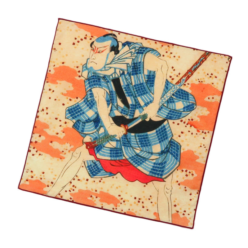 4th image: Ukiyo-e Japanese Art Handkerchief - Ukiyo-e Kuniyoshi Utagawa , Multicolor | 1000-3016