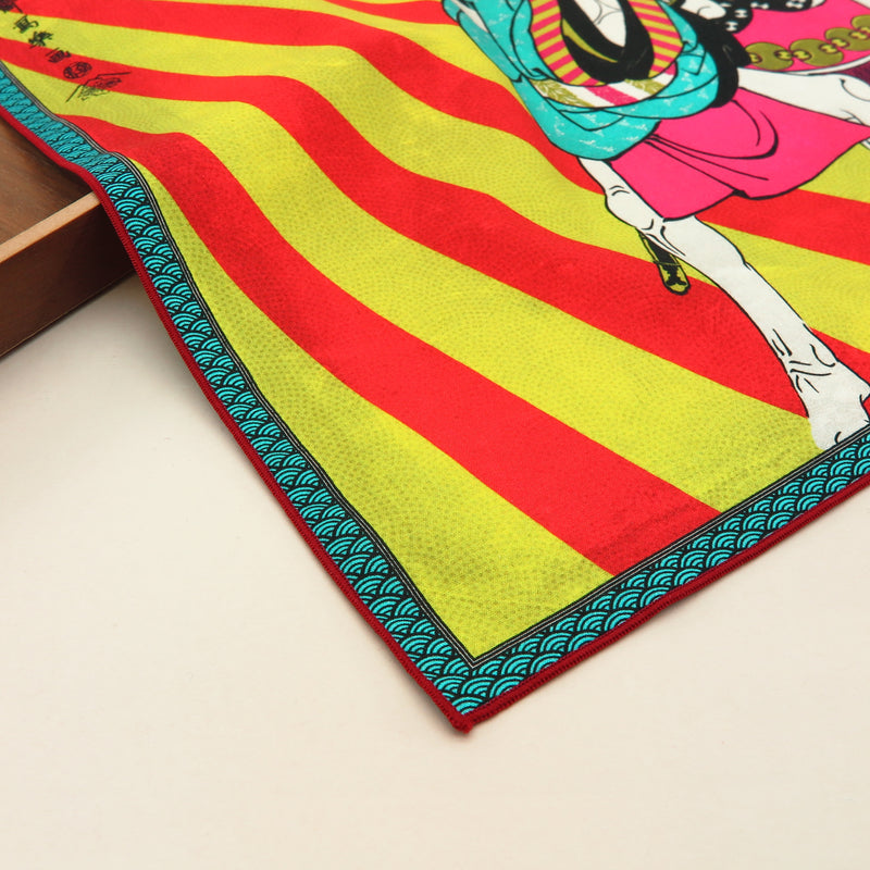 2nd image: Designer collabs Handkerchief - Ukiyo-e Sharaku Toshusai , Multicolor | 1000-4002