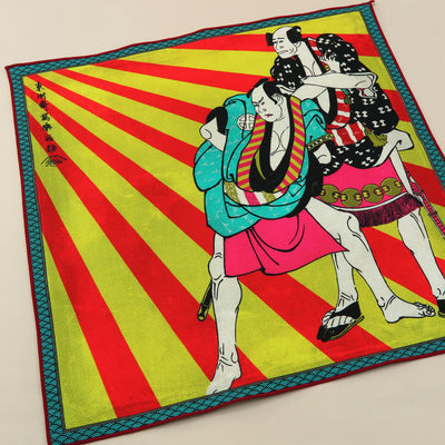 Main image: Designer collabs Handkerchief - Ukiyo-e Sharaku Toshusai , Multicolor | 1000-4002