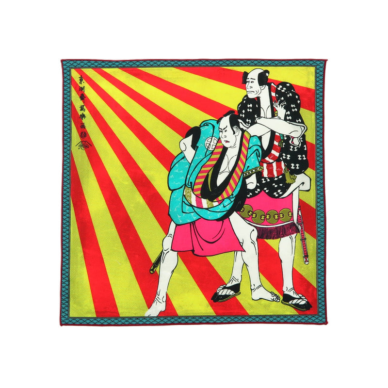 5th image: Designer collabs Handkerchief - Ukiyo-e Sharaku Toshusai , Multicolor | 1000-4002