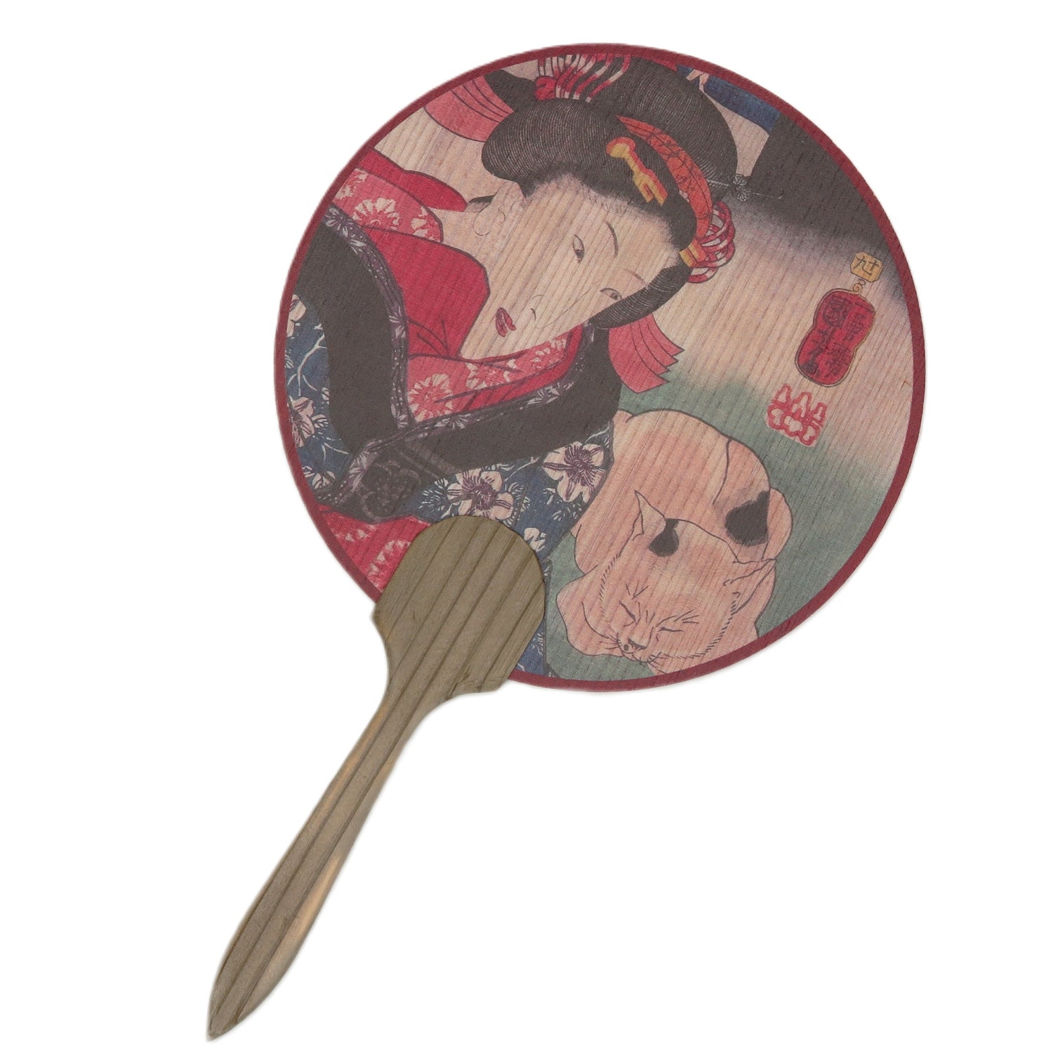 2nd image: Ukiyo-e Japanese Art Hand Fan - Kuniyoshi Utagawa , Multicolor | 10002-005