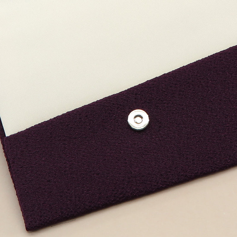 4th image: Japanese Magnetic Pouch - Plain , Purple tones | 10005-001