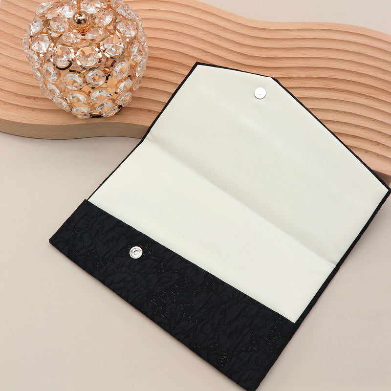 3nd image: Japanese Magnetic Pouch - Peony , Black tones | 10006-002