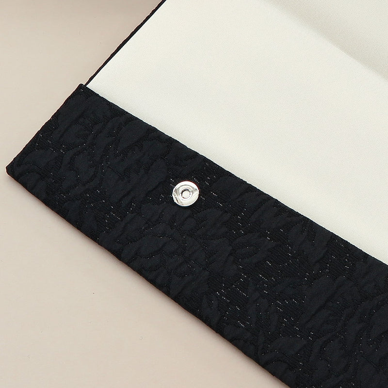 4th image: Japanese Magnetic Pouch - Peony , Black tones | 10006-002