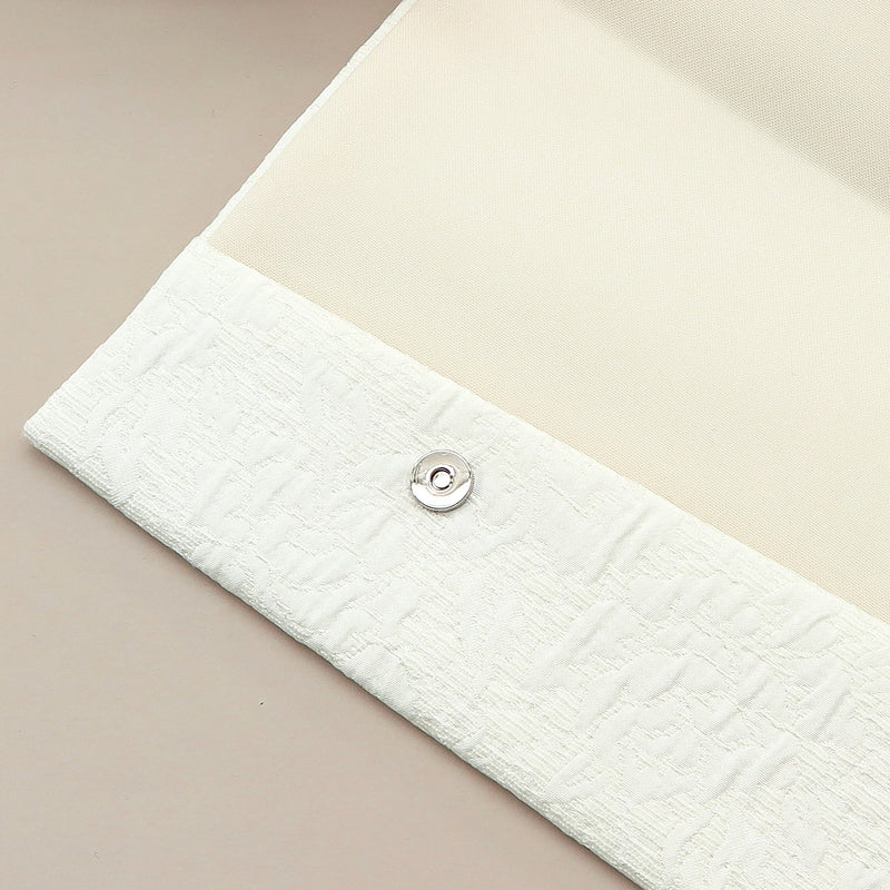 4th image: Japanese Magnetic Pouch - Peony , White tones | 10006-003