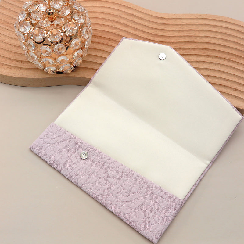 3nd image: Japanese Magnetic Pouch - Peony , Purple tones | 10006-005