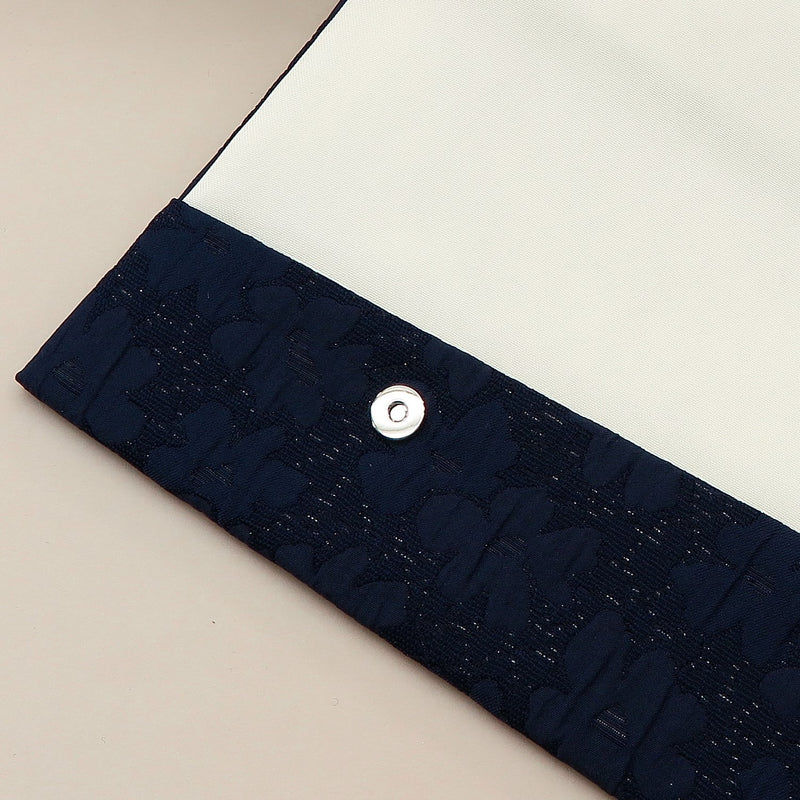 4th image: Japanese Magnetic Pouch - Cherry Blossom , Navy tones | 10006-009