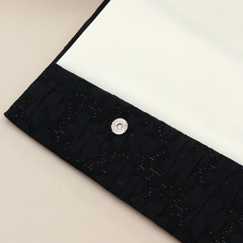 4th image: Japanese Magnetic Pouch - Cherry Blossom , Black tones | 10006-010