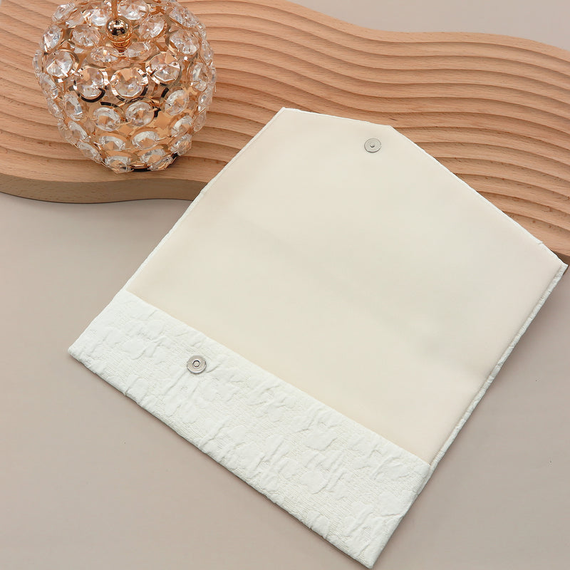 3nd image: Japanese Magnetic Pouch - Cherry Blossom , White tones | 10006-011