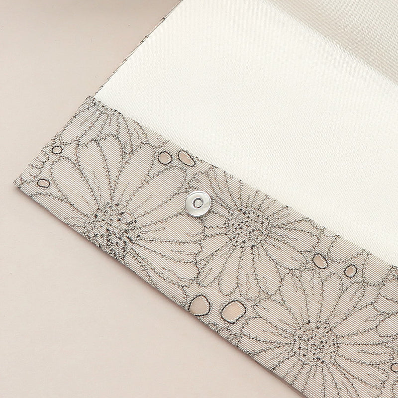 4th image: Japanese Magnetic Pouch - Marguerite , Beige tones | 10006-013