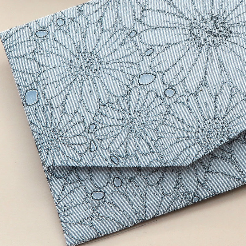 2nd image: Japanese Magnetic Pouch - Marguerite , Blue tones | 10006-014