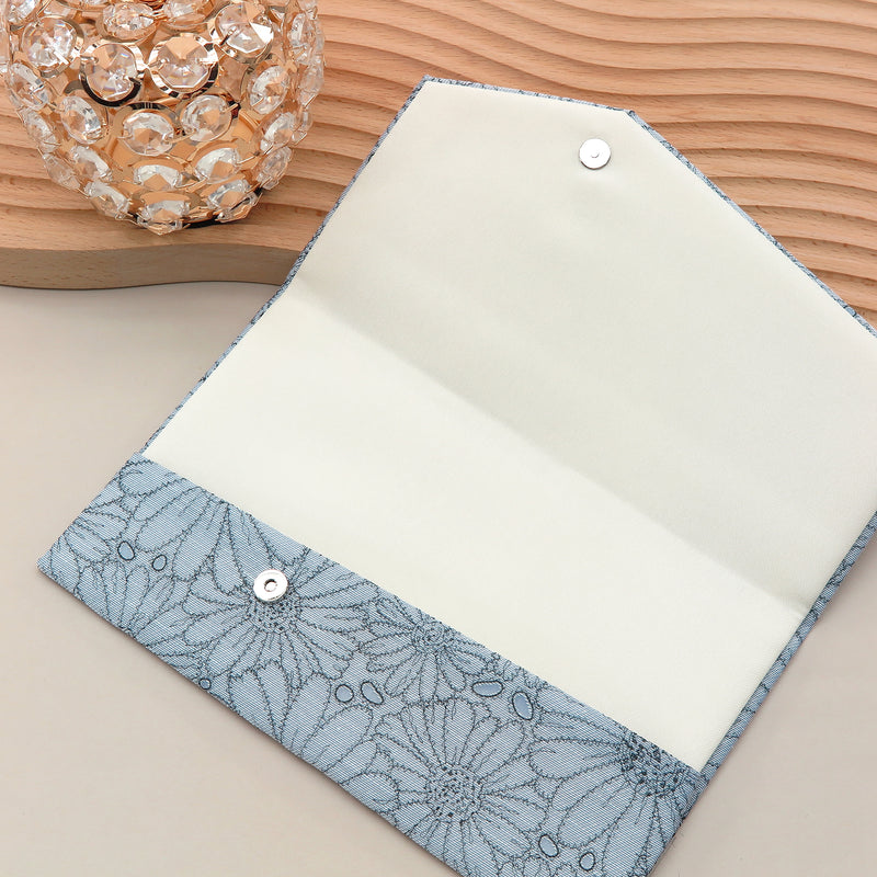 3nd image: Japanese Magnetic Pouch - Marguerite , Blue tones | 10006-014