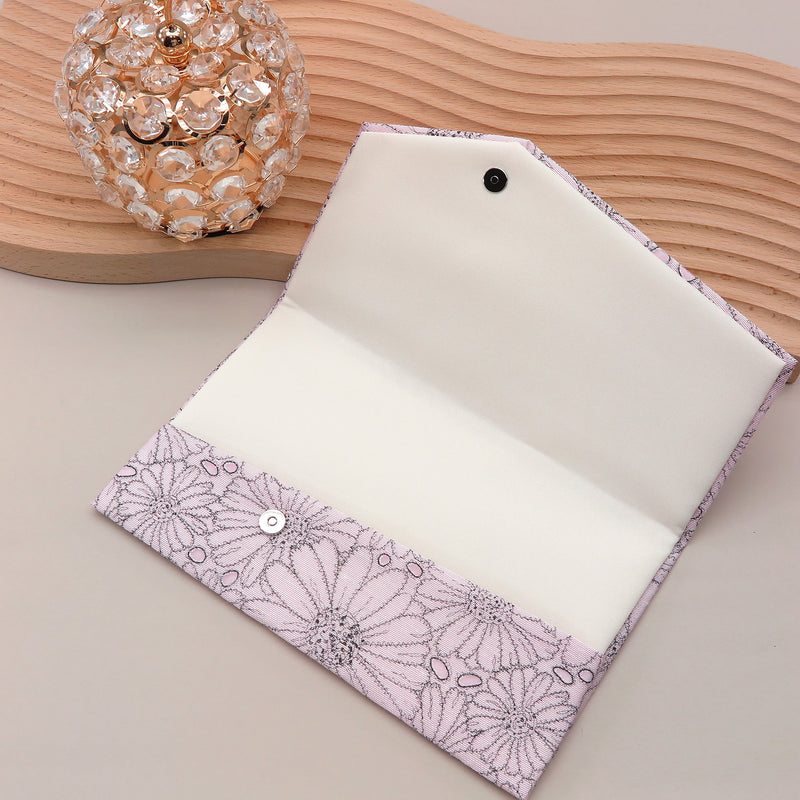 3nd image: Japanese Magnetic Pouch - Marguerite , Pink tones | 10006-015