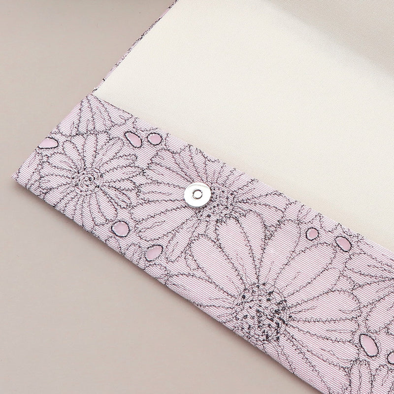 4th image: Japanese Magnetic Pouch - Marguerite , Pink tones | 10006-015