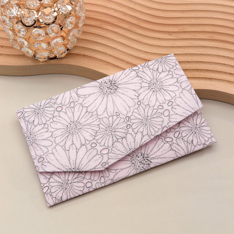 Main image: Japanese Magnetic Pouch - Marguerite , Pink tones | 10006-015