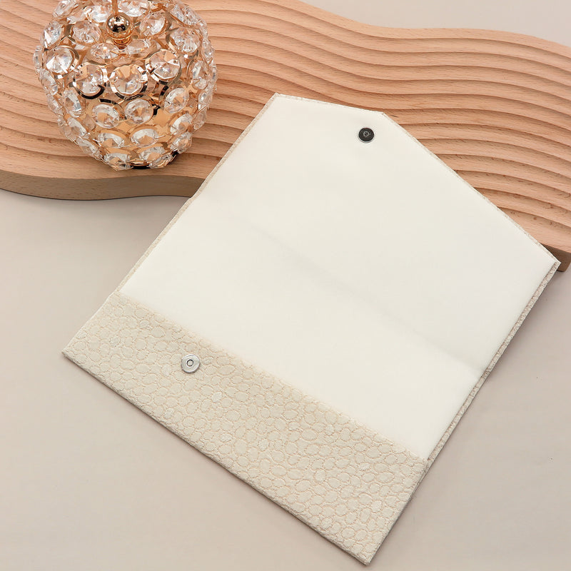 3nd image: Japanese Magnetic Pouch - Polka Dot , Beige tones | 10006-016