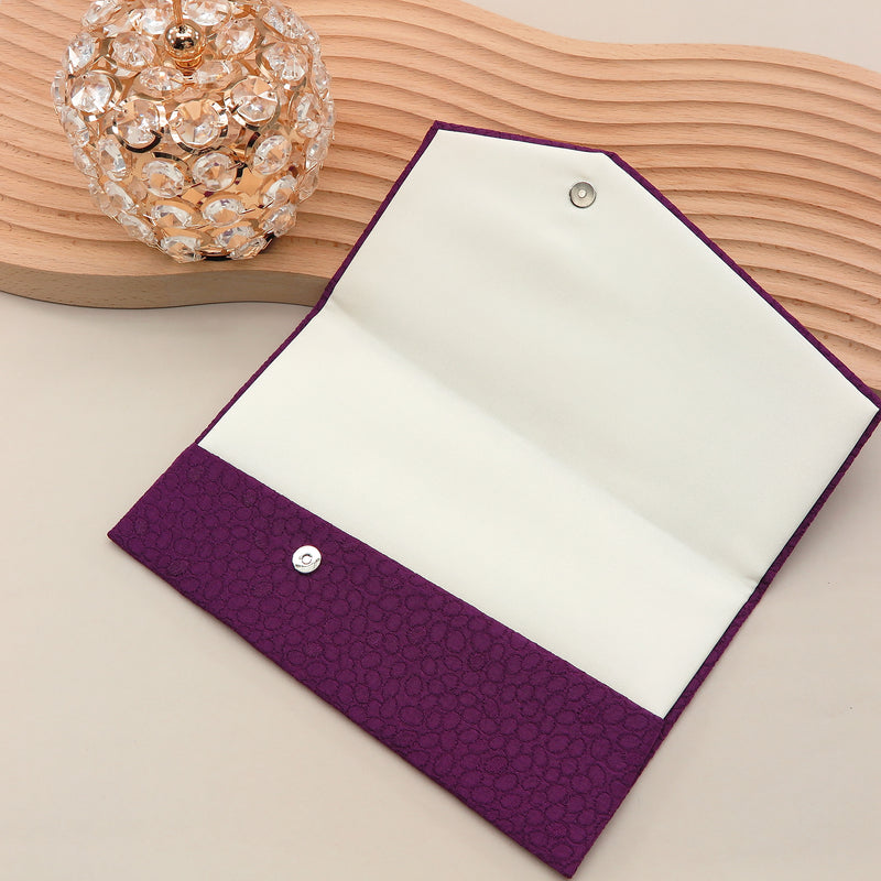 3nd image: Japanese Magnetic Pouch - Polka Dot , Purple tones | 10006-018